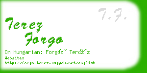 terez forgo business card